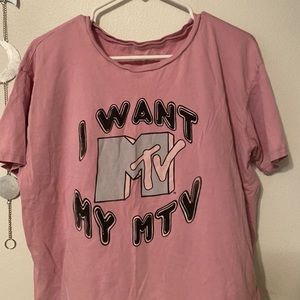 American Eagle Pink Graphic Tee